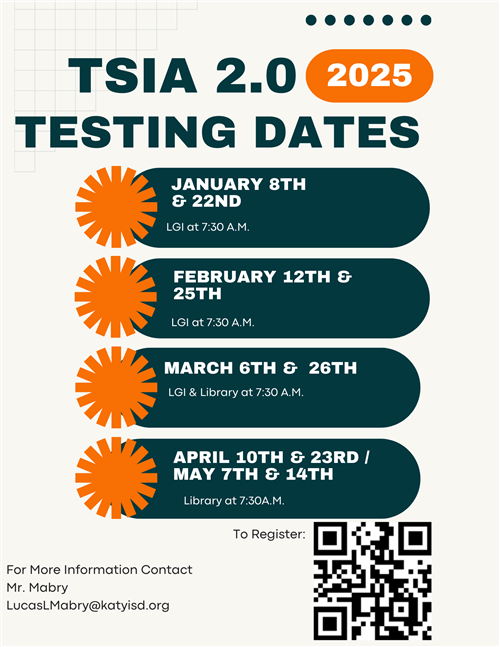 TSI Testing Dates